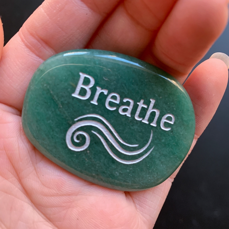 Art Craft Quotes - Pierre de Palmier Respirante Aventurine Verte