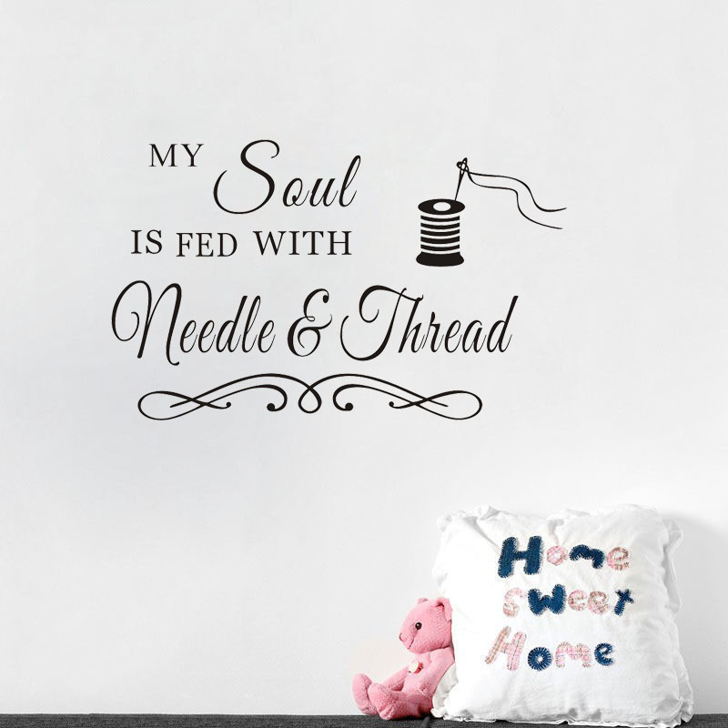 Art Craft Quotes - Autocollant mural « My Soul Needle