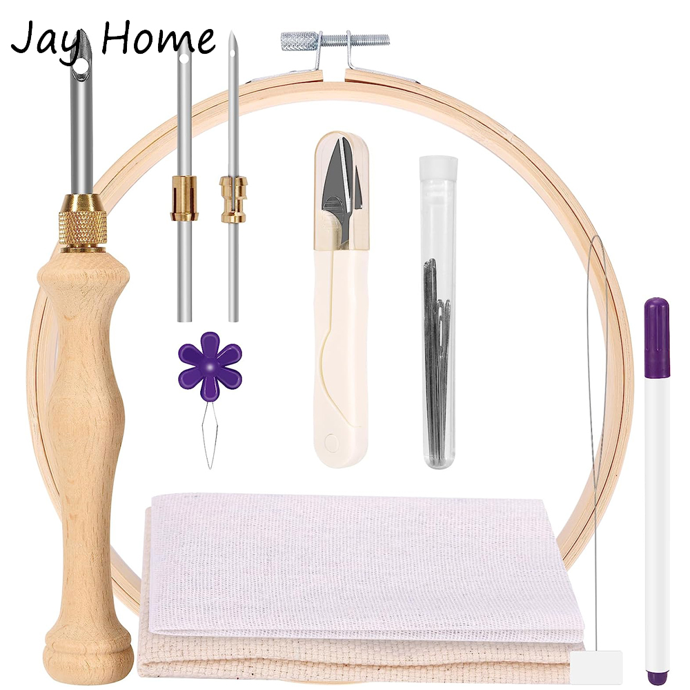 Embroidery Hoop Kit - Kit de démarrage d'aiguille de poinçon