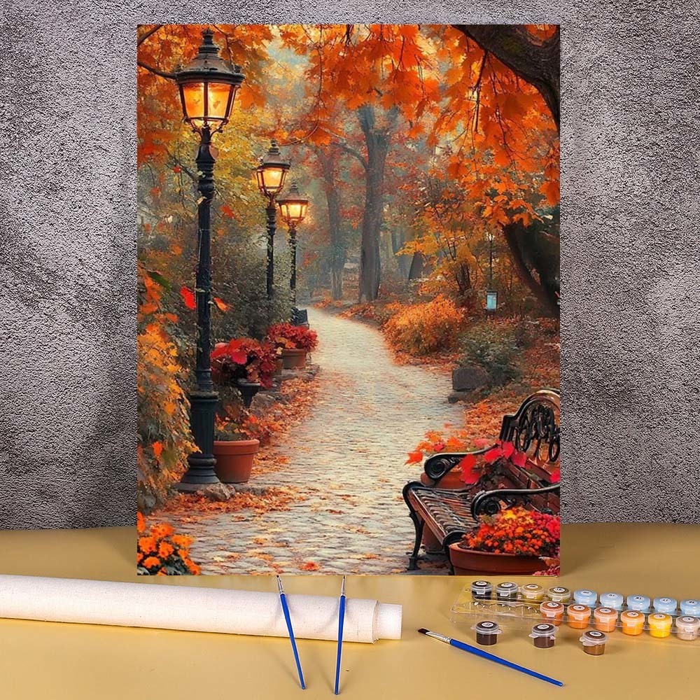 Art And Craft Autumn - 1 peinture par numéros sans cadre
