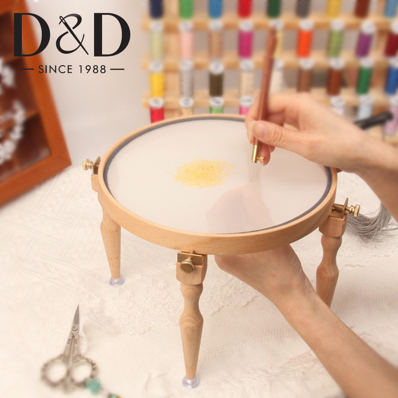 Embroidery Hoop Kit - 3/4Pcs Portable Réglable En Bois De