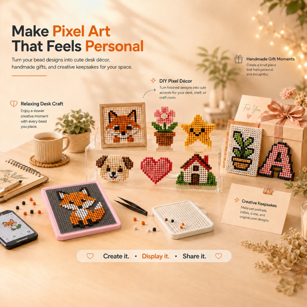 Art Craft Store - Tableau lumineux LED intelligent à perles,