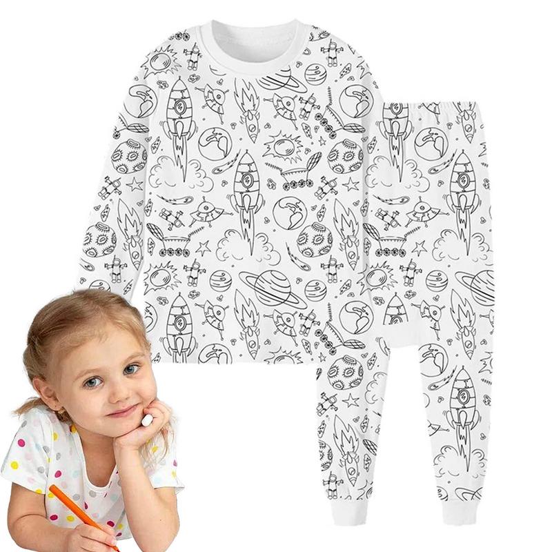 Art And Craft Autumn - Pyjama coloriage pour enfants croquis coloré