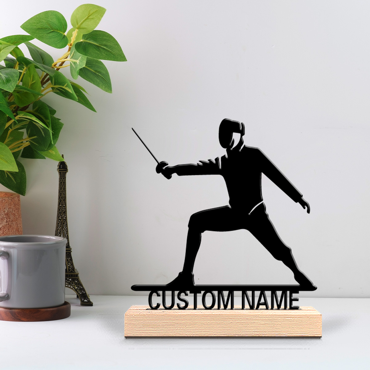 Art Craft Names - 1 pièce Statue en métal simple
