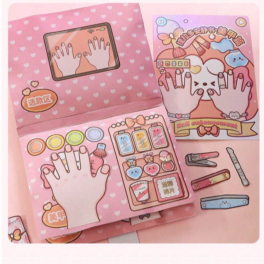 Art Craft 3 Year Old - Livre d'autocollants pour salon de manucure