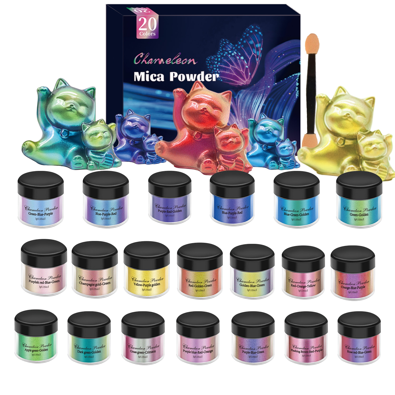 Kit de 10/20 pièces de pigment - Resin Pigment Powder avis et prix