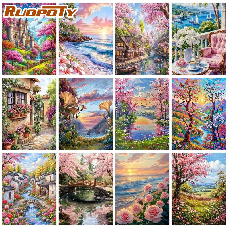 RUOPOTY Sunset Beach Peinture  - Art Craft Easy Ideas avis et prix