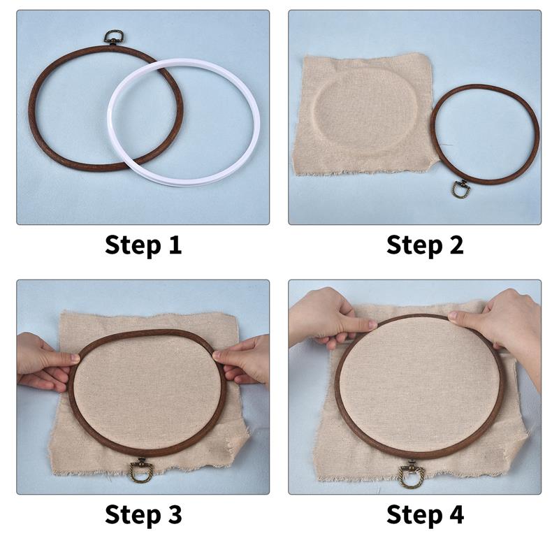 Kit de cercles à broder en boi - Embroidery Hoop Kit avis et prix