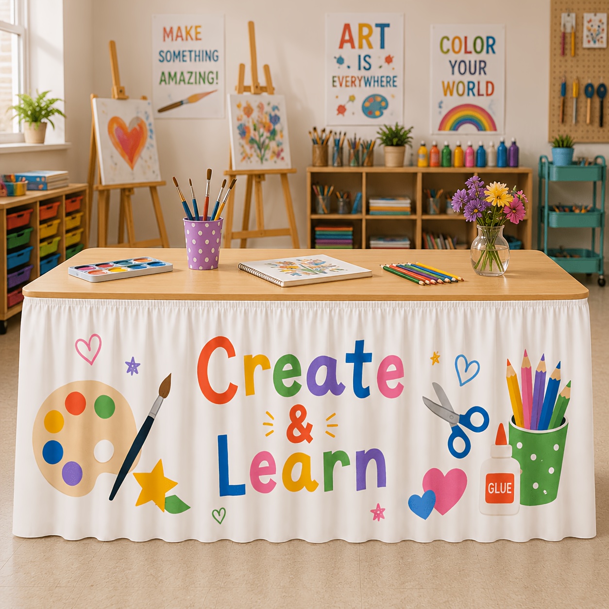 1 jupe de table pour nappe, en - Art Craft Classes avis et prix