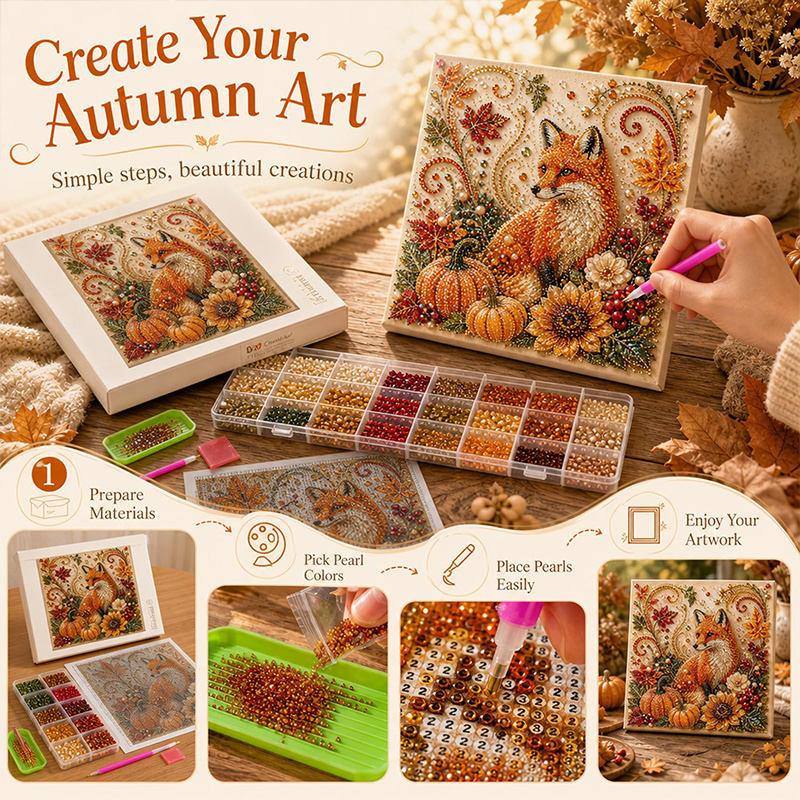 Kit de peinture diamant 3D DIY - Art And Craft Autumn avis et prix