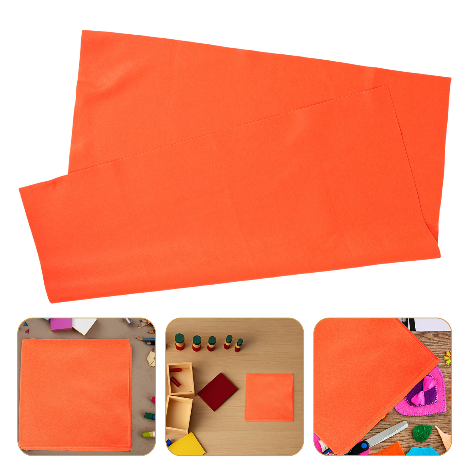 Tissu en feutre orange, doux,  - Art Craft Classes avis et prix