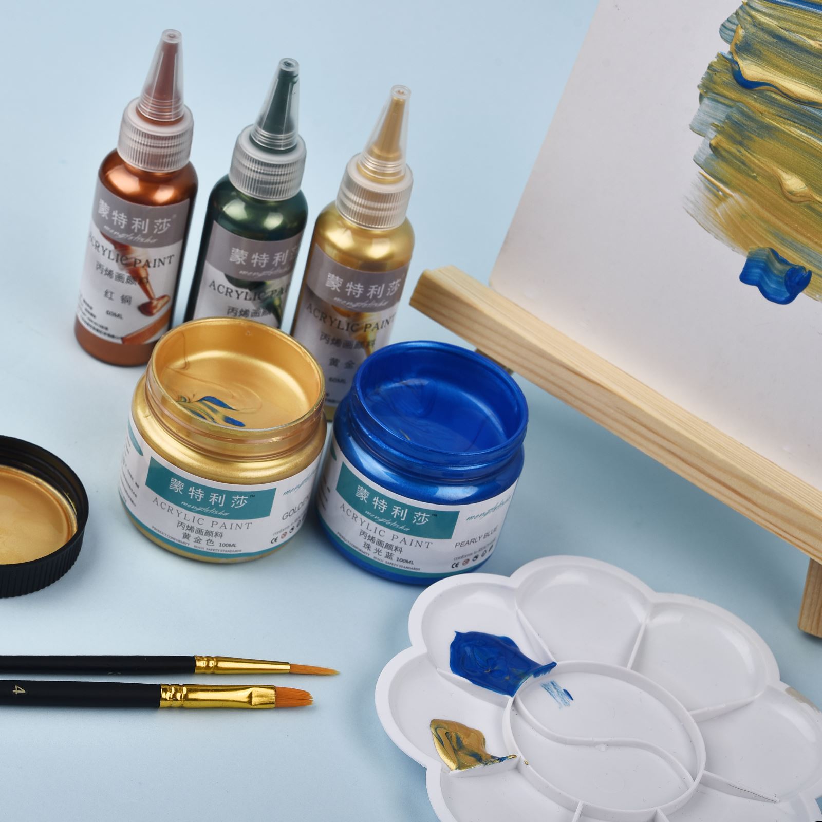 7 couleurs 60 ml/bouteille mét - Resin Pigment Powder avis et prix