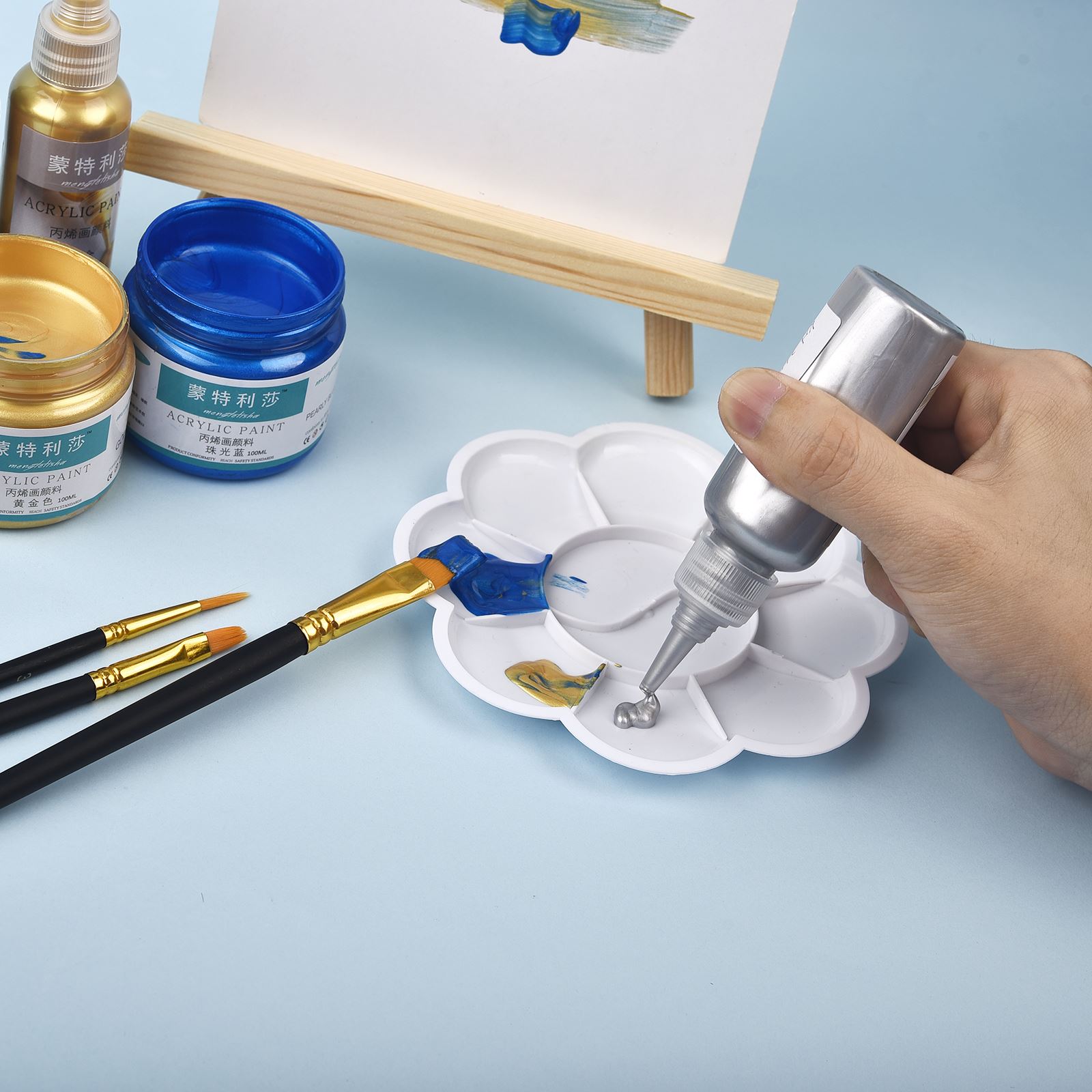 7 couleurs 60 ml/bouteille mét - Resin Pigment Powder avis et prix
