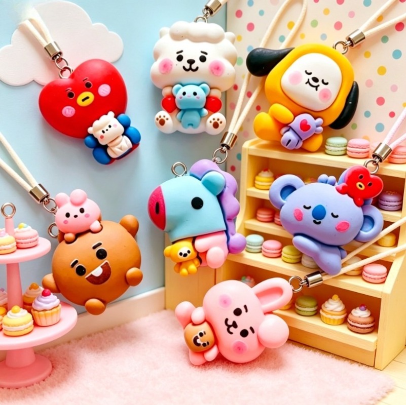Breloques en résine BT21, 7 pi - Art Craft Store avis et prix