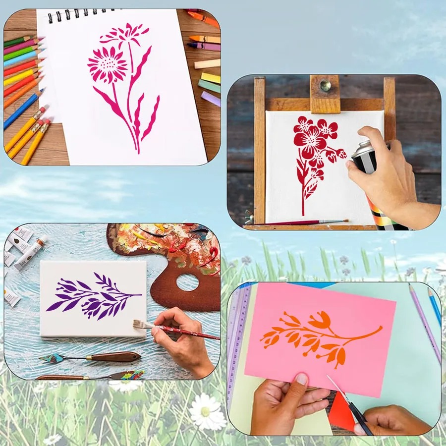 18 pochoirs réutilisables en f - Art Craft Template avis et prix
