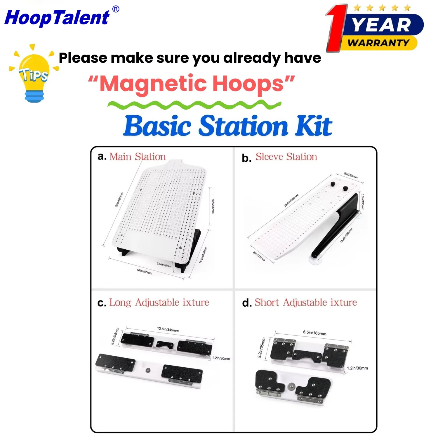 Kit de station de positionneme - Embroidery Hoop Kit avis et prix