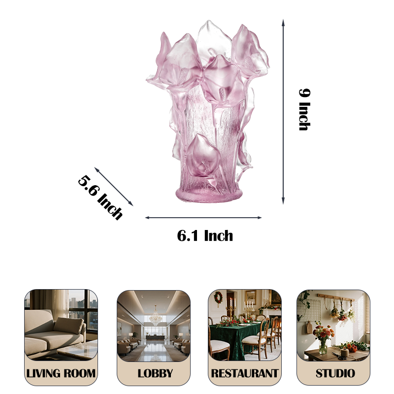Vase en verre artistique de qu - Art Craft Museum avis et prix
