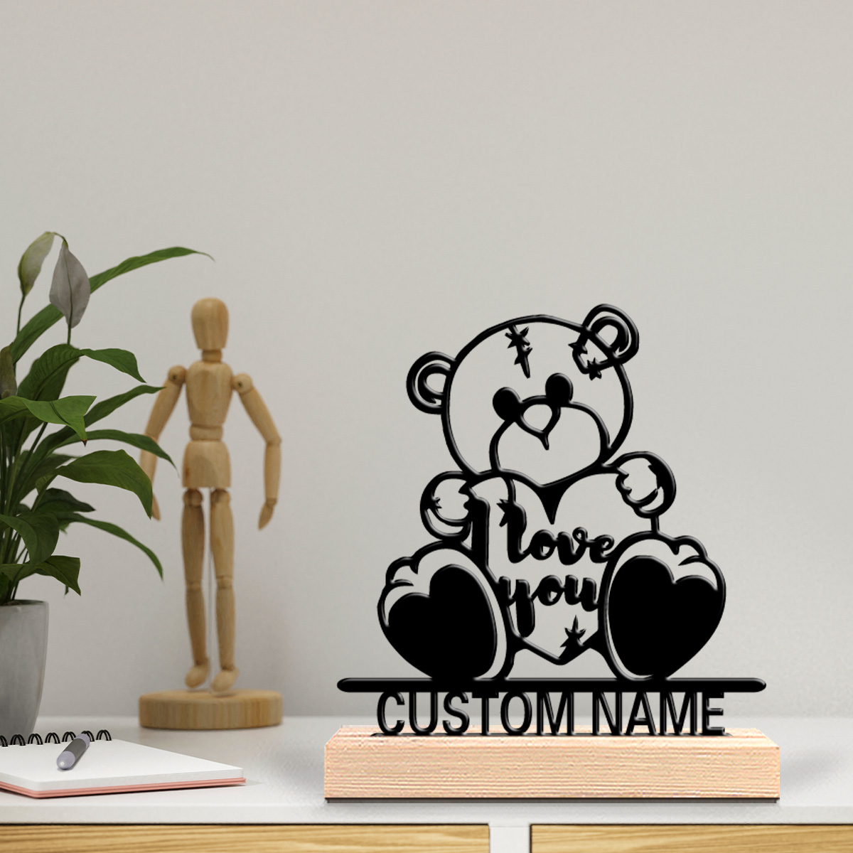 1 pièce Statue en métal person - Art Craft Names avis et prix