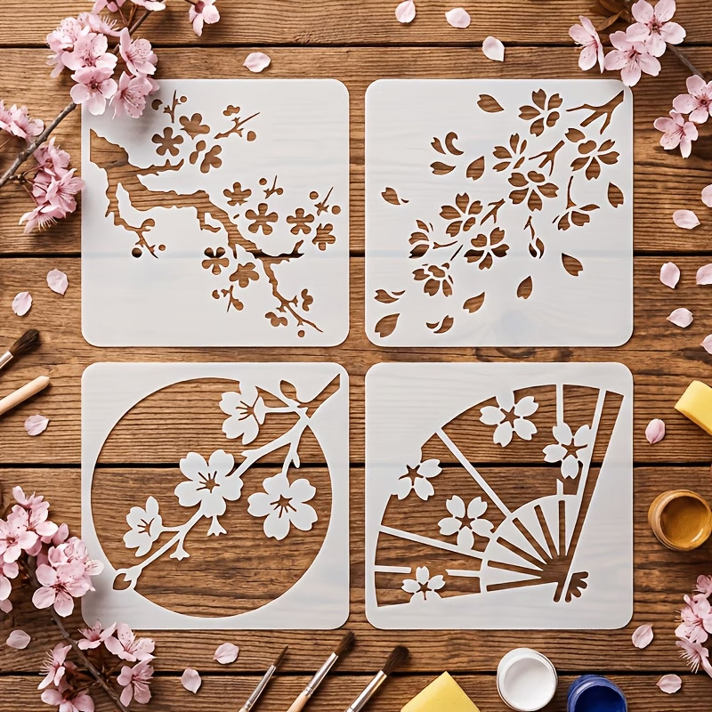 4 pochoirs réutilisables en fo - Art Craft Template avis et prix