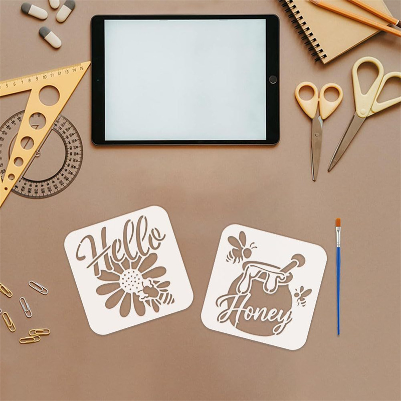 Lot de 9 pochoirs réutilisable - Art Craft Quotes avis et prix